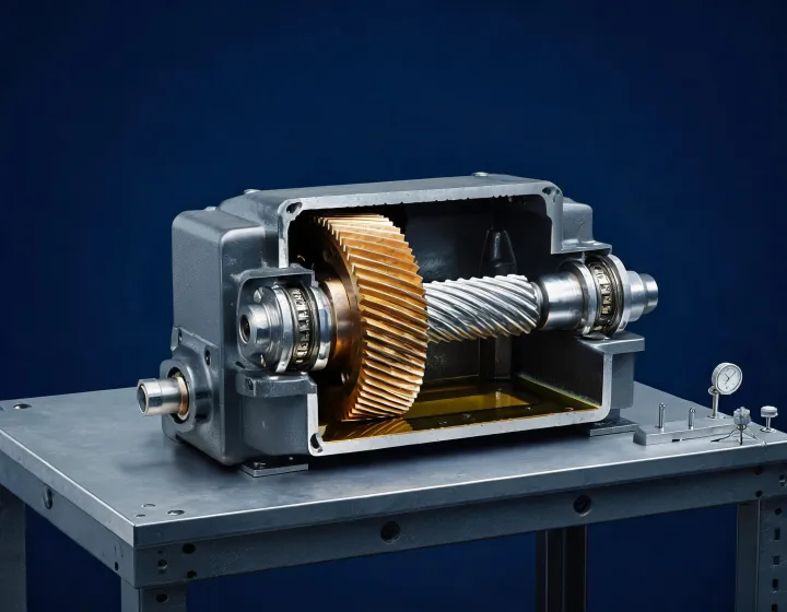 Cone Drive double enveloping worm gearbox cutaway
