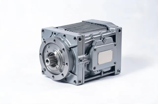 Large double enveloping worm gearbox